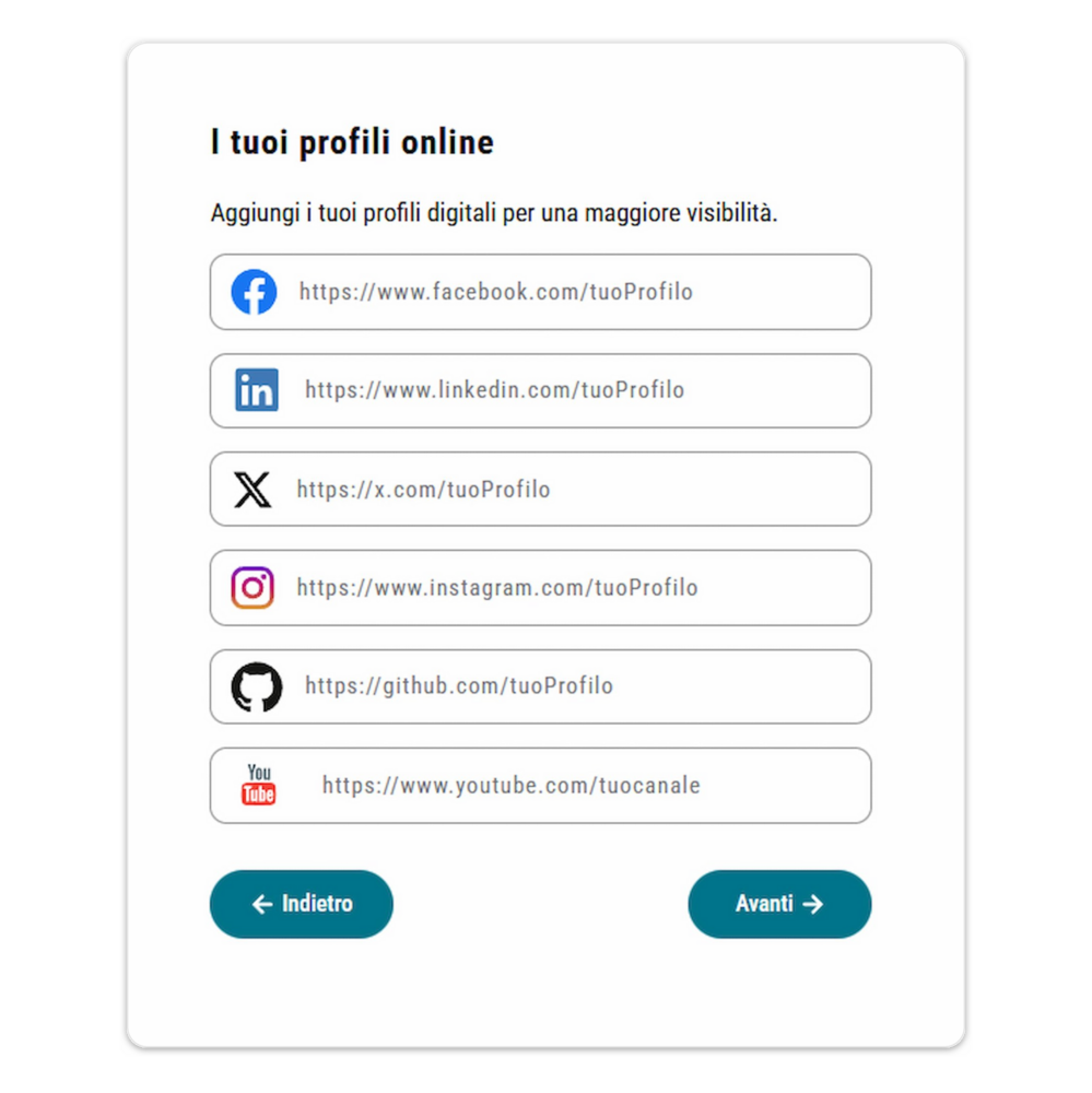 Connect your online profiles
